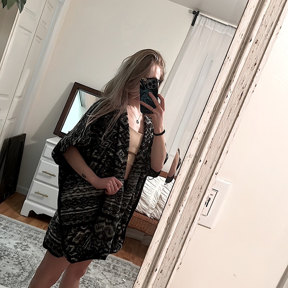 Lucky brand poncho.